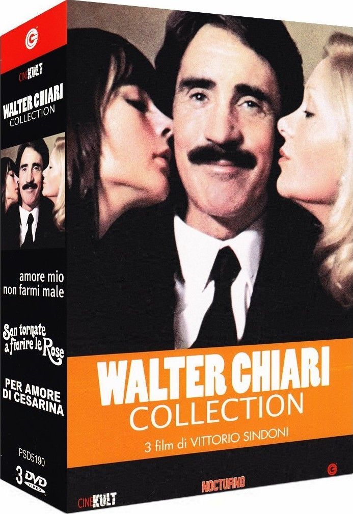 TeknoFilm - Box 3 DVD – WALTER CHIARI COLLECTION (AMORE MIO NON FARMI MALE + SONO TORNATE A FIORIRE LE ROSE + PER AMORE DI CESARINA) di Vittorio Sindoni (1974) - NOCTURNO