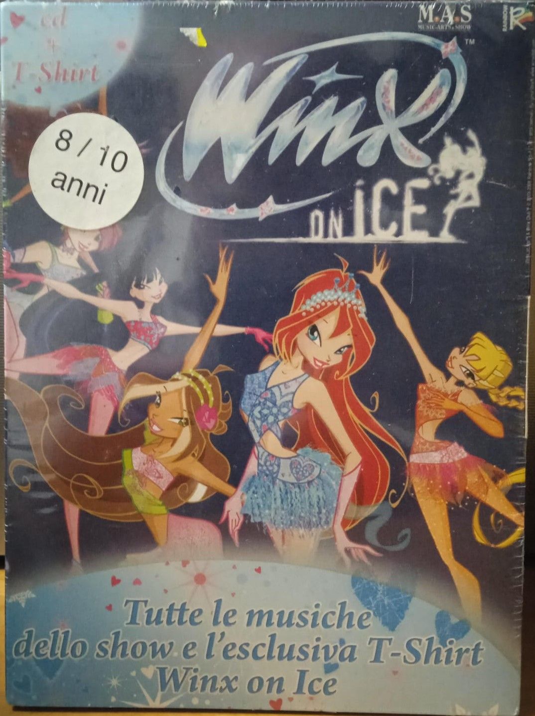 TeknoFilm - CD + T-shirt - WINX CLUB - ON ICE  di A.A.V.V. (2009) - M.A.S.