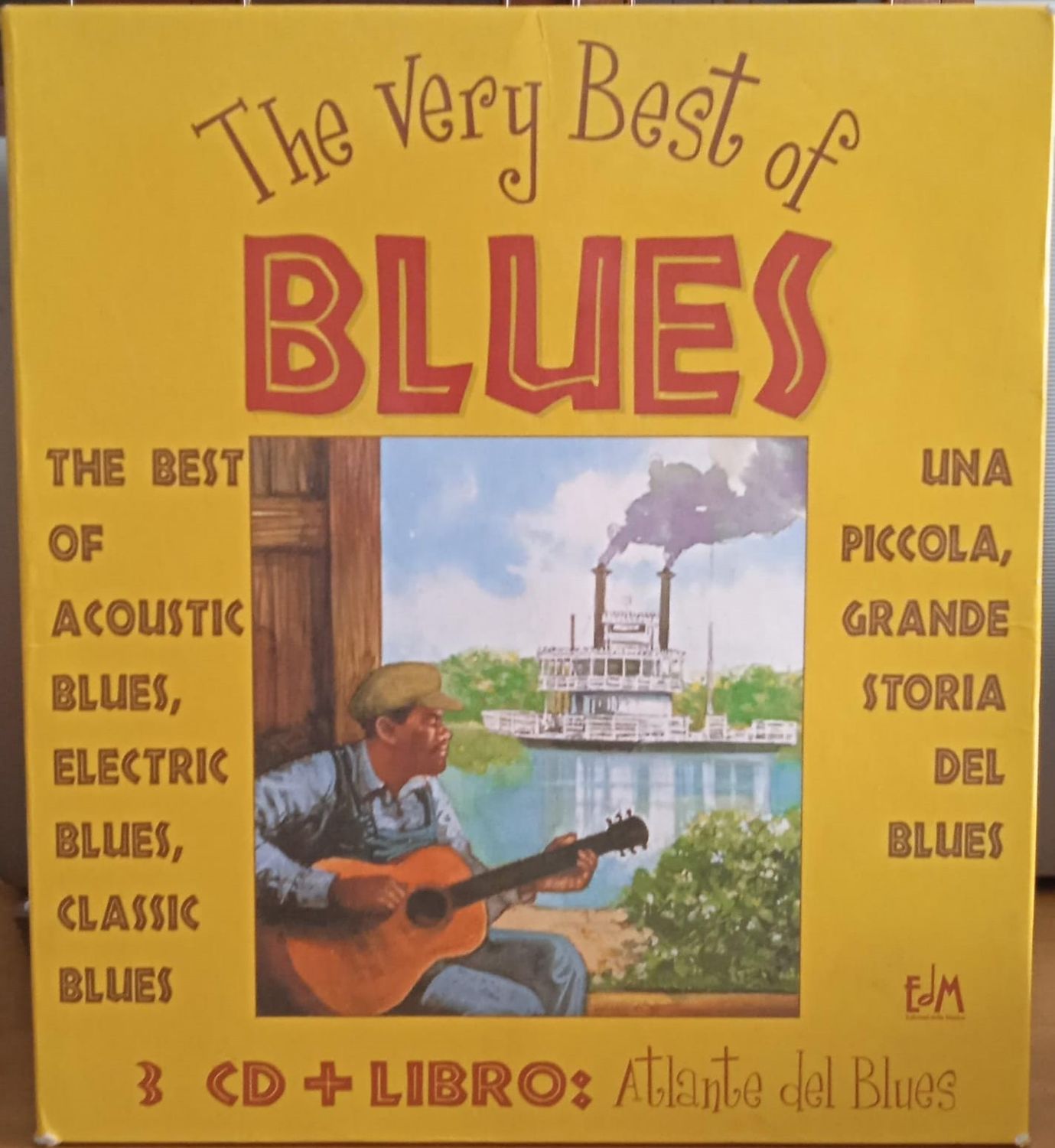 TeknoFilm - 3 CD + Book – THE VERY BEST OF BLUES - ATLANTE DEL BLUES (Sandro Gibellini Bluese Sextet - Alan Farrington Blues Quartet - Cheryl Portet Quartet) di Marco Pasetto (1998) - EDM