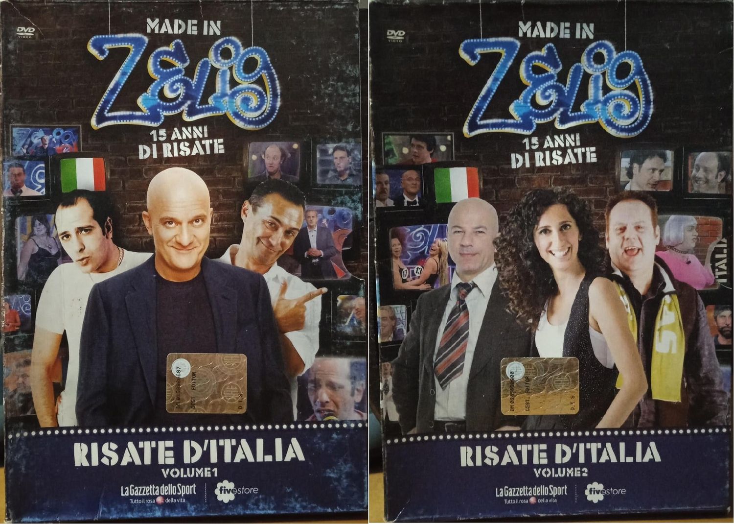 TeknoFilm - 2 DVD – MADE IN ZELIG: RISATE D'ITALIA Volume 1 e 2 (2011) - GAZZETTA DELLO SPORT