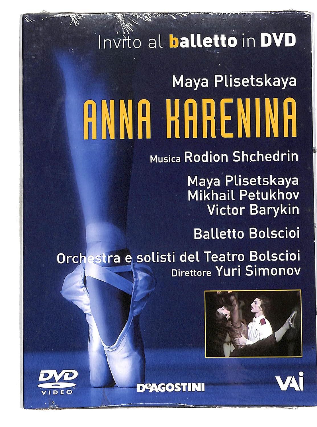 TeknoFilm - DVD – Invito al balletto Vol. 63 - ANNA KARENINA (Balletto e Orchestra del Teatro Bolscioi) di A. Barannikov (1980) - DE AGOSTINI