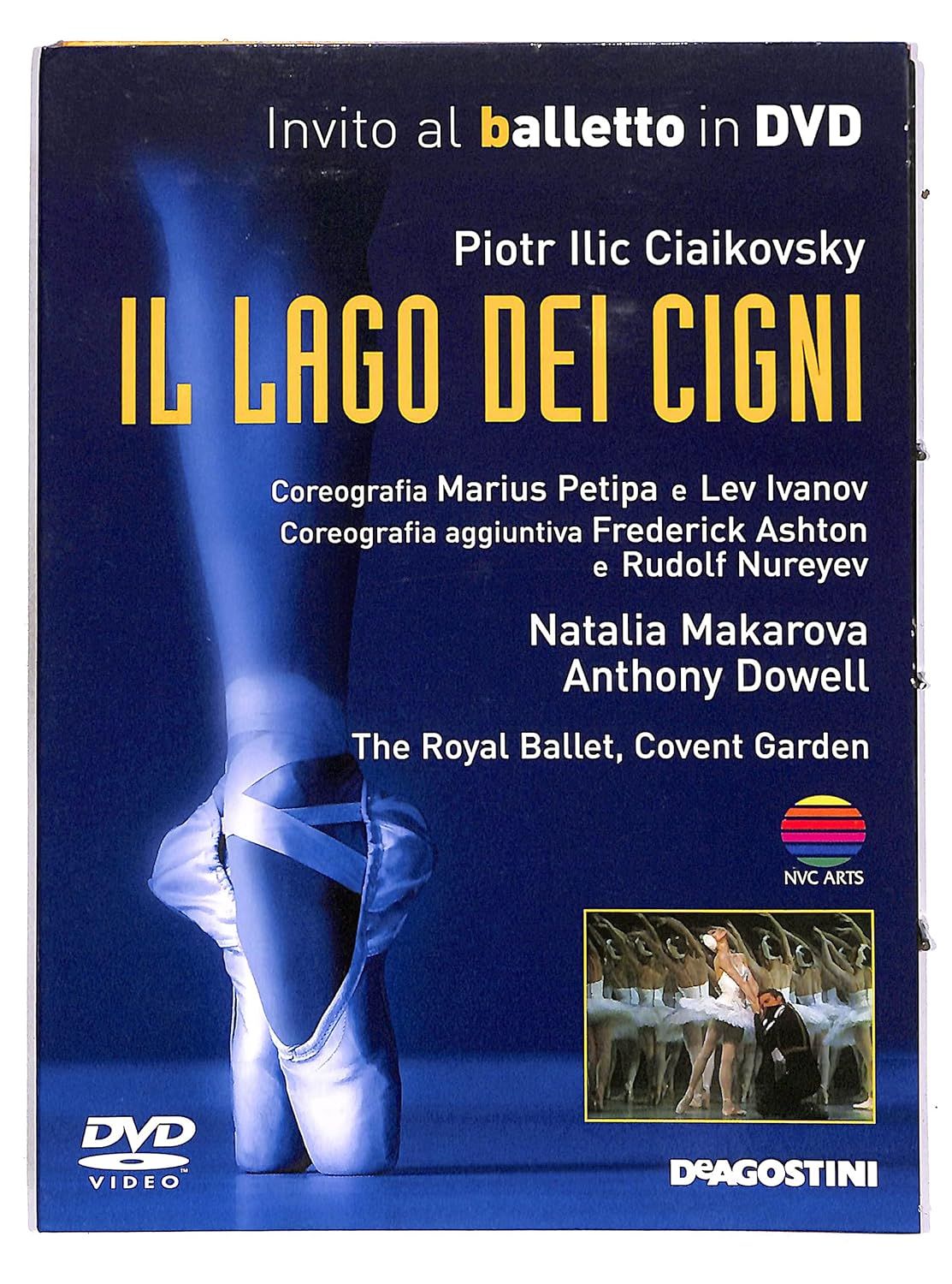 TeknoFilm - DVD - Invito al balletto Vol. 78 - IL LAGO DEI CIGNI (The Royal Ballet, Covent Garden  Orchestra of Sadler's Wells Royal Ballet) di John Michael Philips (1982) - DE AGOSTINI