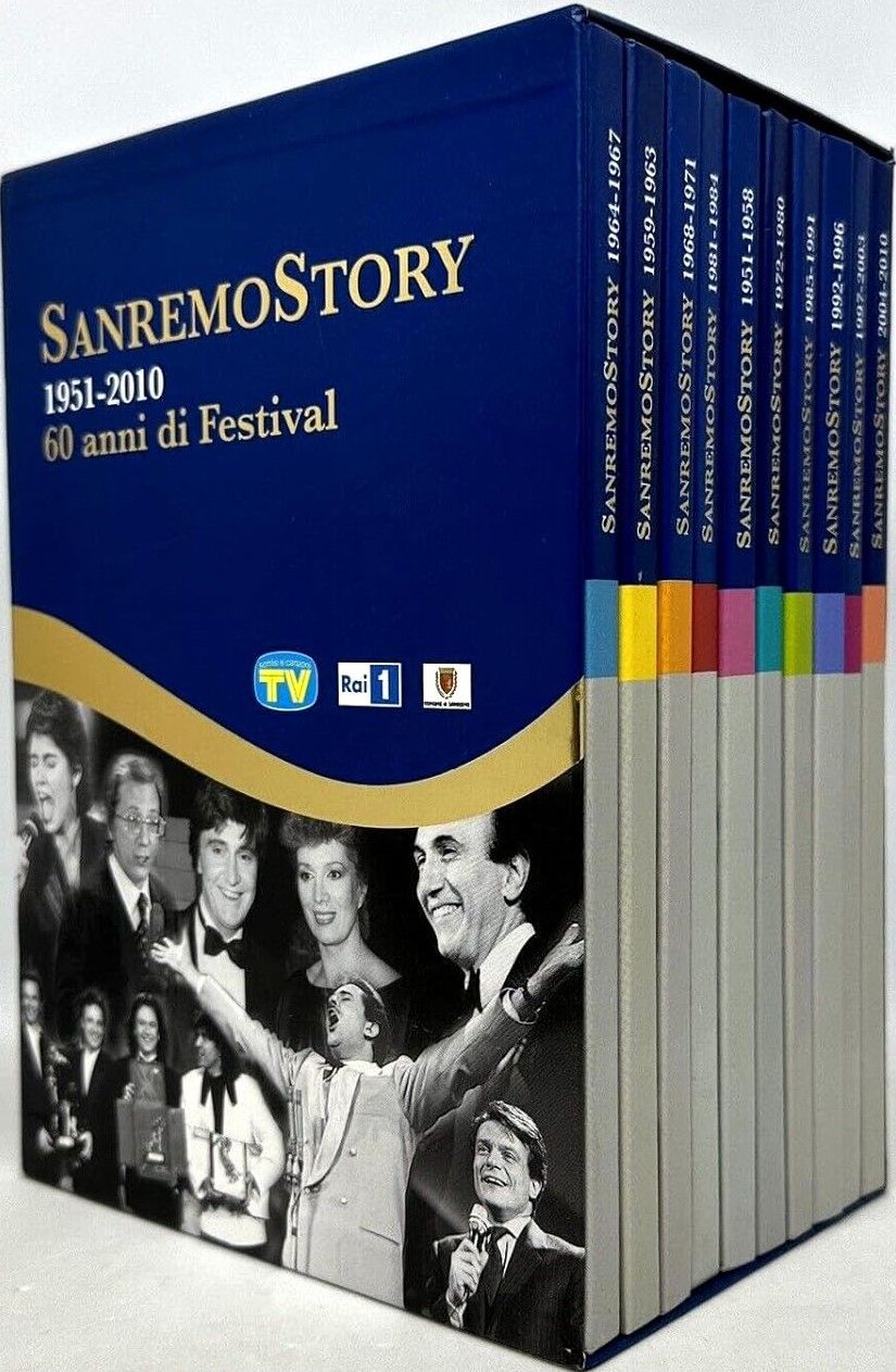 TeknoFilm - 10 DVD - SANREMO STORY: 1951-2010 - 60 anni di Festival di A.A.V.V. (2011) - TV SORRISI E CANZONI