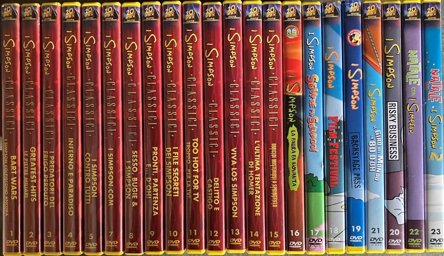 TeknoFilm - 23 DVD - I SIMPSON - I CLASSICI + 8 Film di A.A.V.V. - RCS