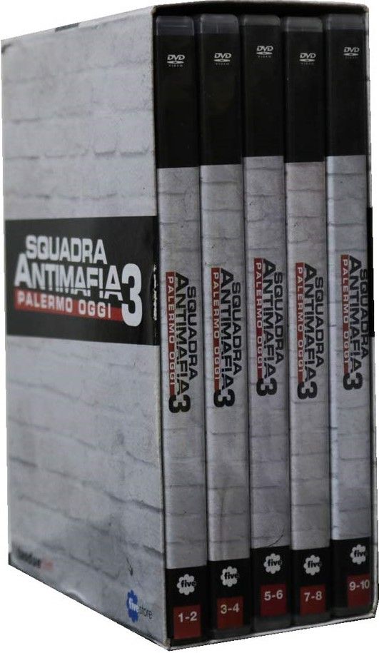 TeknoFilm - 5 DVD (10 Episodi) – SQUADRA ANTIMAFIA PALERMO OGGI - Stagione 03 di A.A.V.V. (2011) - TAODUE FILM
