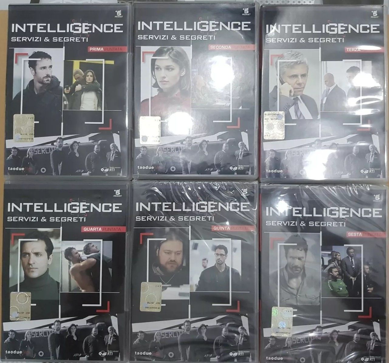 TeknoFilm – 6 DVD (Senza cofanetto) – INTELLIGENCE - SERVIZI & SEGRETI di Alexis Sweet (2009) - RTI