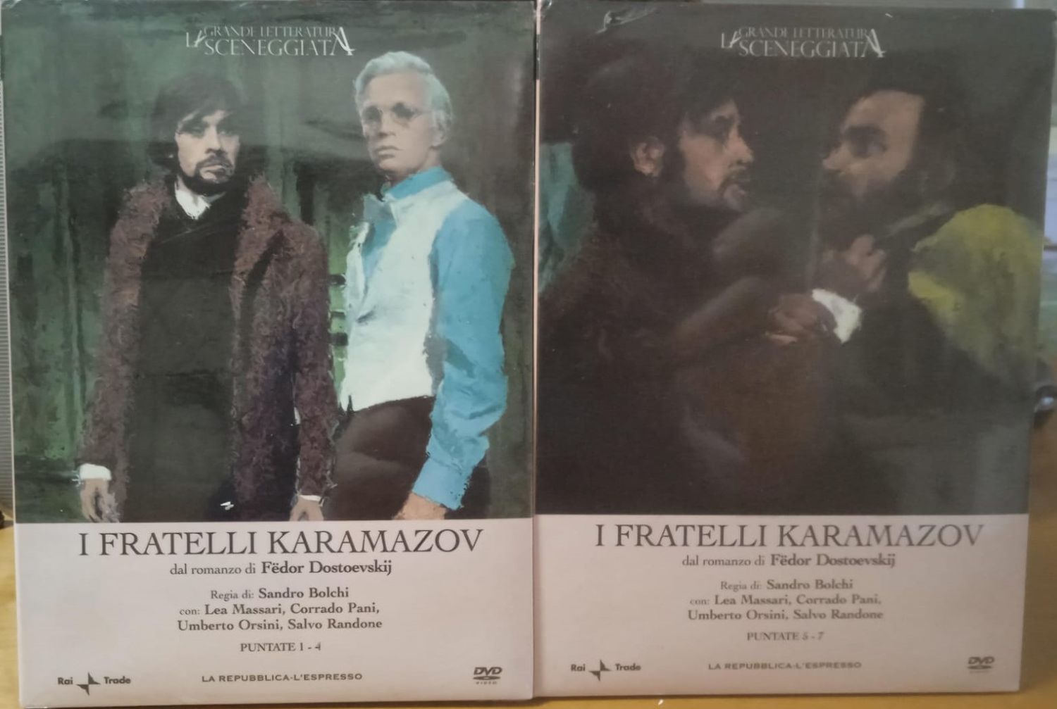 TeknoFilm - 2 DVD – Sceneggiati RAI: I FRATELLI KARAMAZOV (Opera completa - 7 puntate) di Sandro Bolchi (1969) - REPUBBLICA/L'ESPRESSO