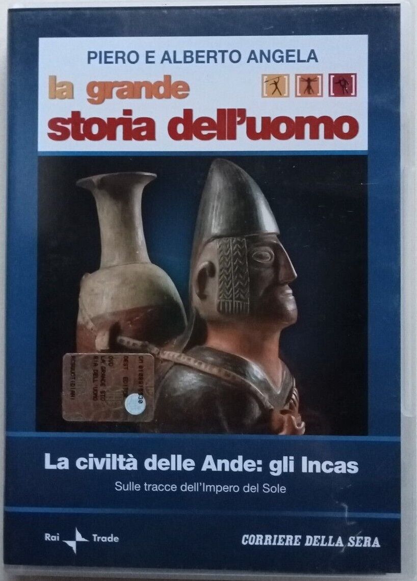 TeknoFilm – DVD - Piero Angela presenta: La grande storia dell'uomo N° 13 CIVILTA' DELLE ANDE: GLI INCAS (2008) - CORRIERE DELLA SERA