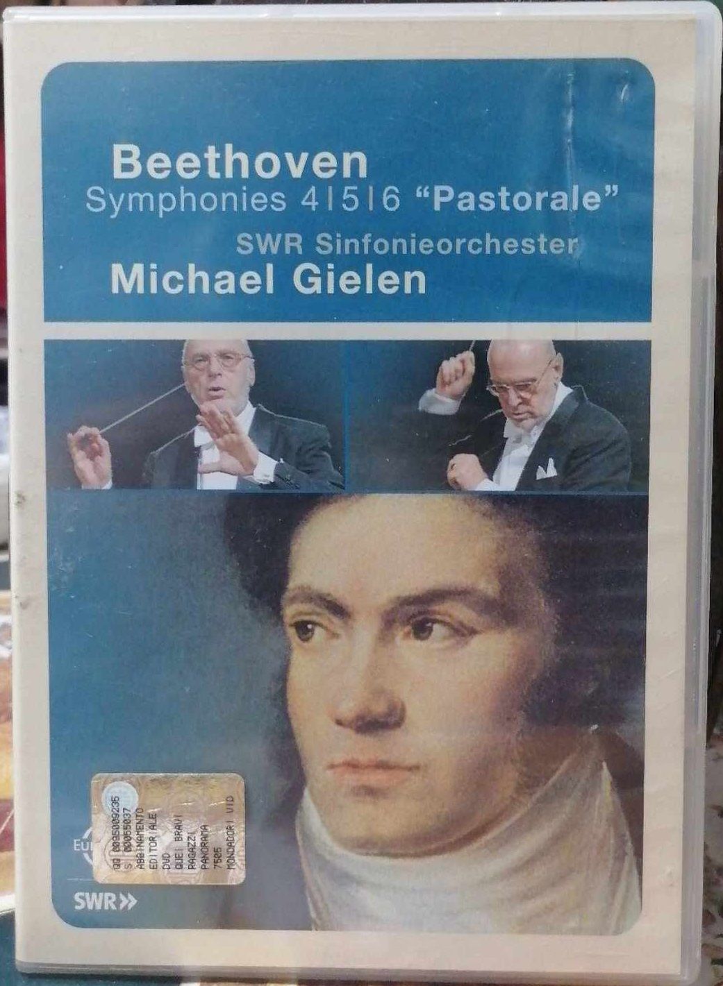 TeknoFilm - DVD (NTSC) – BEETHOVEN - SYMPHONIES 4 - 5 - 6 "PASTORALE" - Sinfonieorchester Baden Baden und Friburg (1998) - EURO ARTS