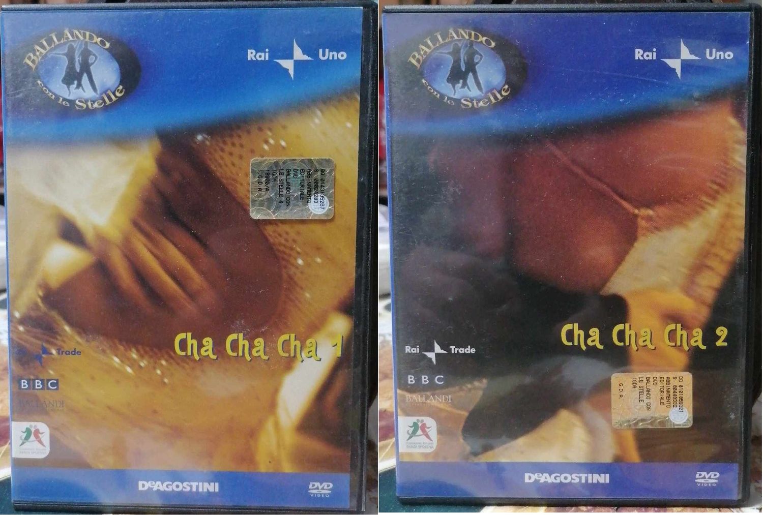 TeknoFilm - 2 DVD – BALLANDO CON LE STELLE - Rai uno - CHA CHA CHA 1 e 2 (2005) - DE AGOSTINI