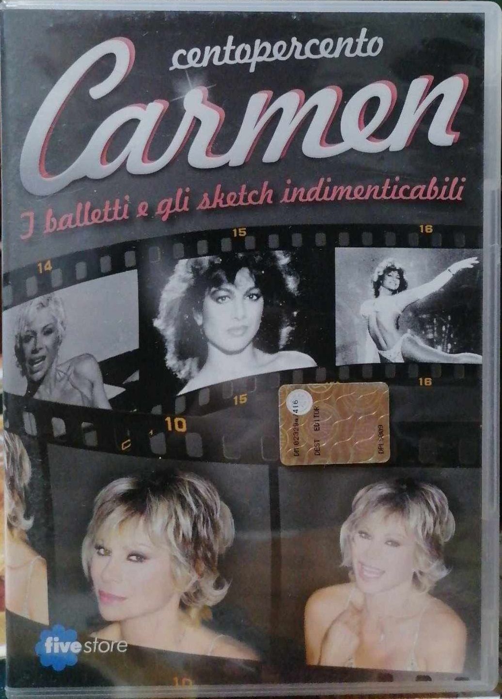 TeknoFilm - DVD – CENTO PER CENTO CARMEN RUSSO - I BALLETTI E GLI SKETCH INDIMENTICABILI di Enzo Paolo Turchi (2011) - FIVE STORE