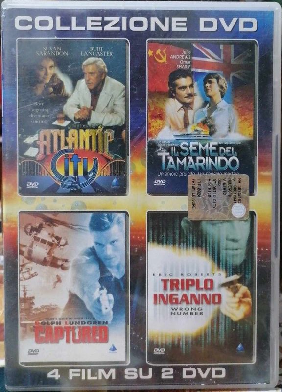 TeknoFilm - 2 DVD (4 Film) Atlantic city + Il seme del tamarindo + Captured + Il triplo inganno - PRISM