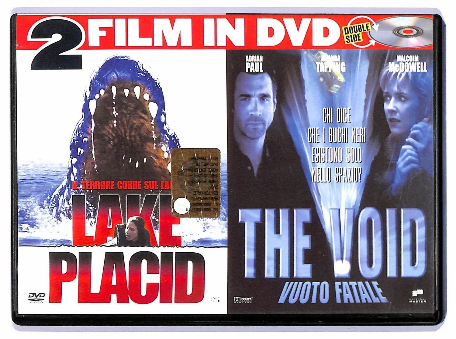 TeknoFilm - 1 DVD (2 Film)  – LAKE PLACID di Steve Miner (1999) + THE VOID (VUOTO FATALE) di Gilbert Shilton (2001) - EDIZIONI MASTER