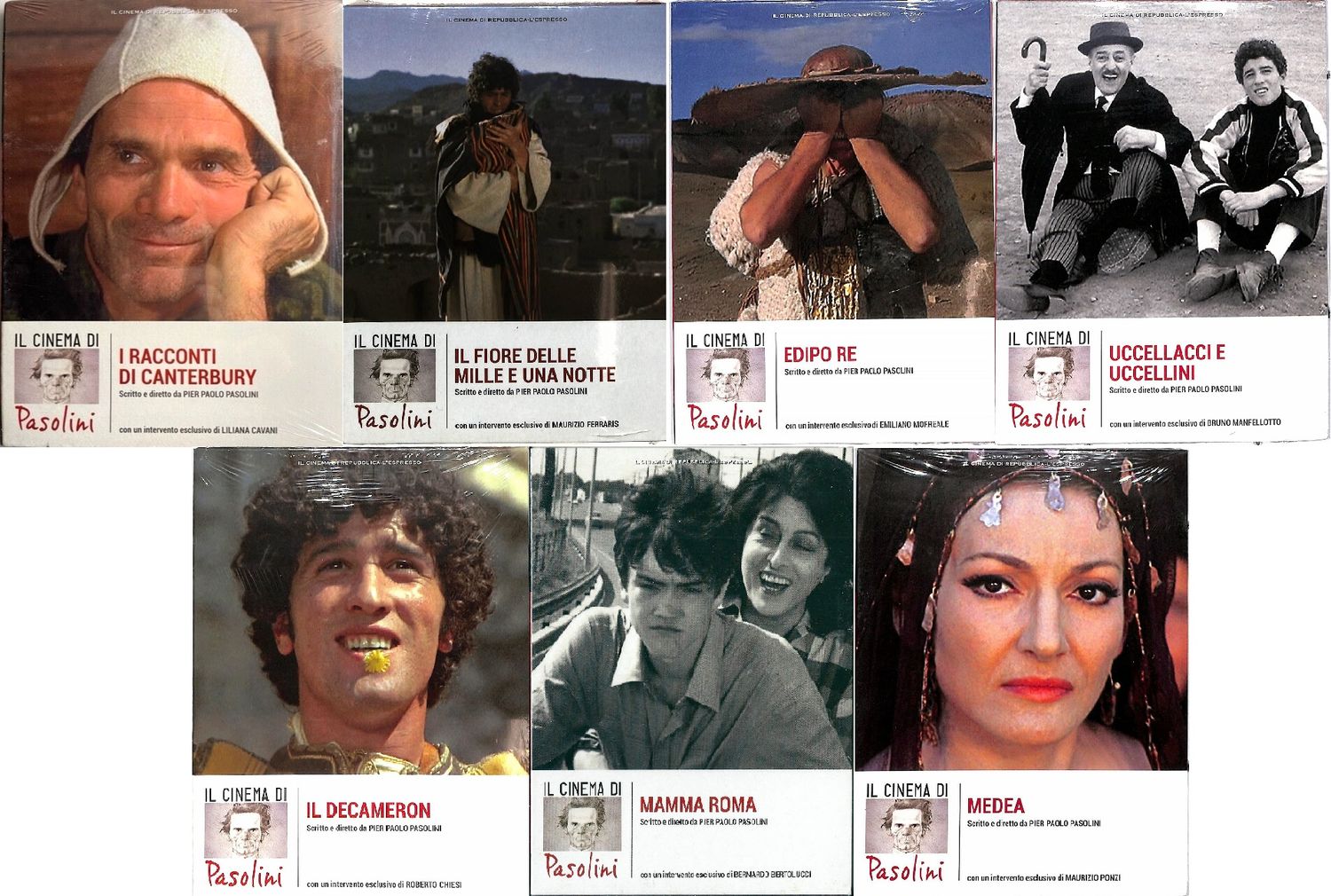 TeknoFilm - 7 DVD – IL CINEMA DI PASOLINI (7 film) - REPUBBLICA/L'ESPRESSO