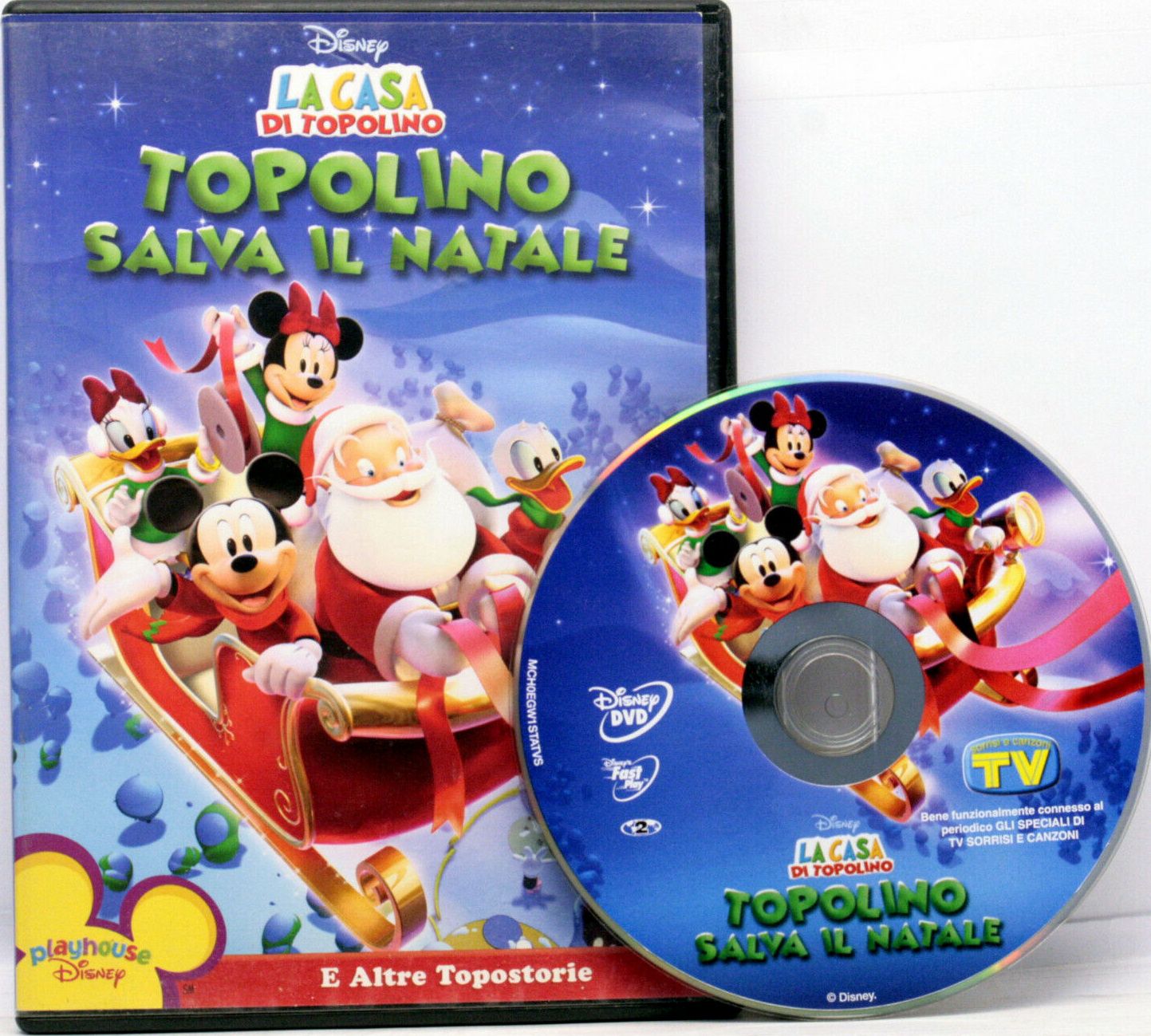 TeknoFilm – DVD – LA CASA DI TOPOLINO - TOPOLINO SALVA IL NATALE (2006) - TV SORRISI E CANZONI