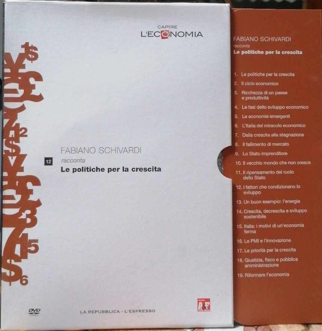 TeknoFilm - DVD – CAPIRE L'ECONOMIA Vol. 12 - FABIANO SCHIVARDI racconta le politiche per la crescita (2013) - REPUBBLICA/L'ESPRESSO