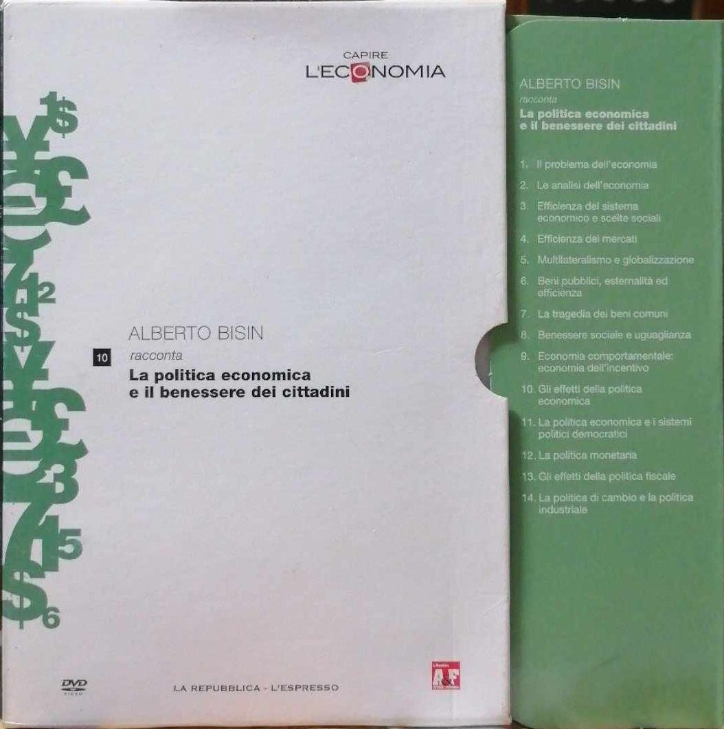 TeknoFilm - DVD – CAPIRE L'ECONOMIA Vol. 10 - ALBERTO BISIN racconta la politica economica e il benessere dei cittadini (2013) - REPUBBLICA/L'ESPRESSO