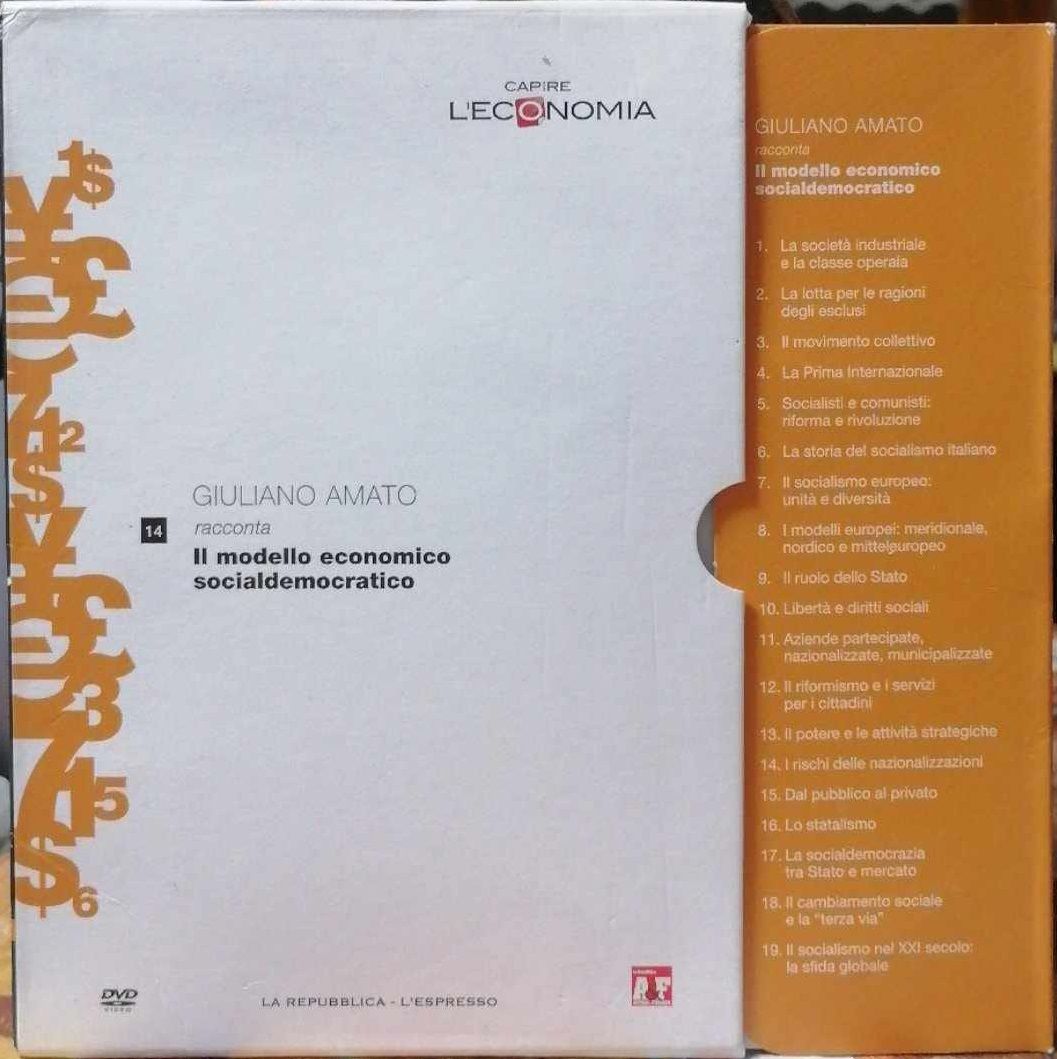 TeknoFilm - DVD – CAPIRE L'ECONOMIA Vol. 14 - GIULIANO AMATO racconta il modello economico socialdemocratico (2013) - REPUBBLICA/L'ESPRESSO