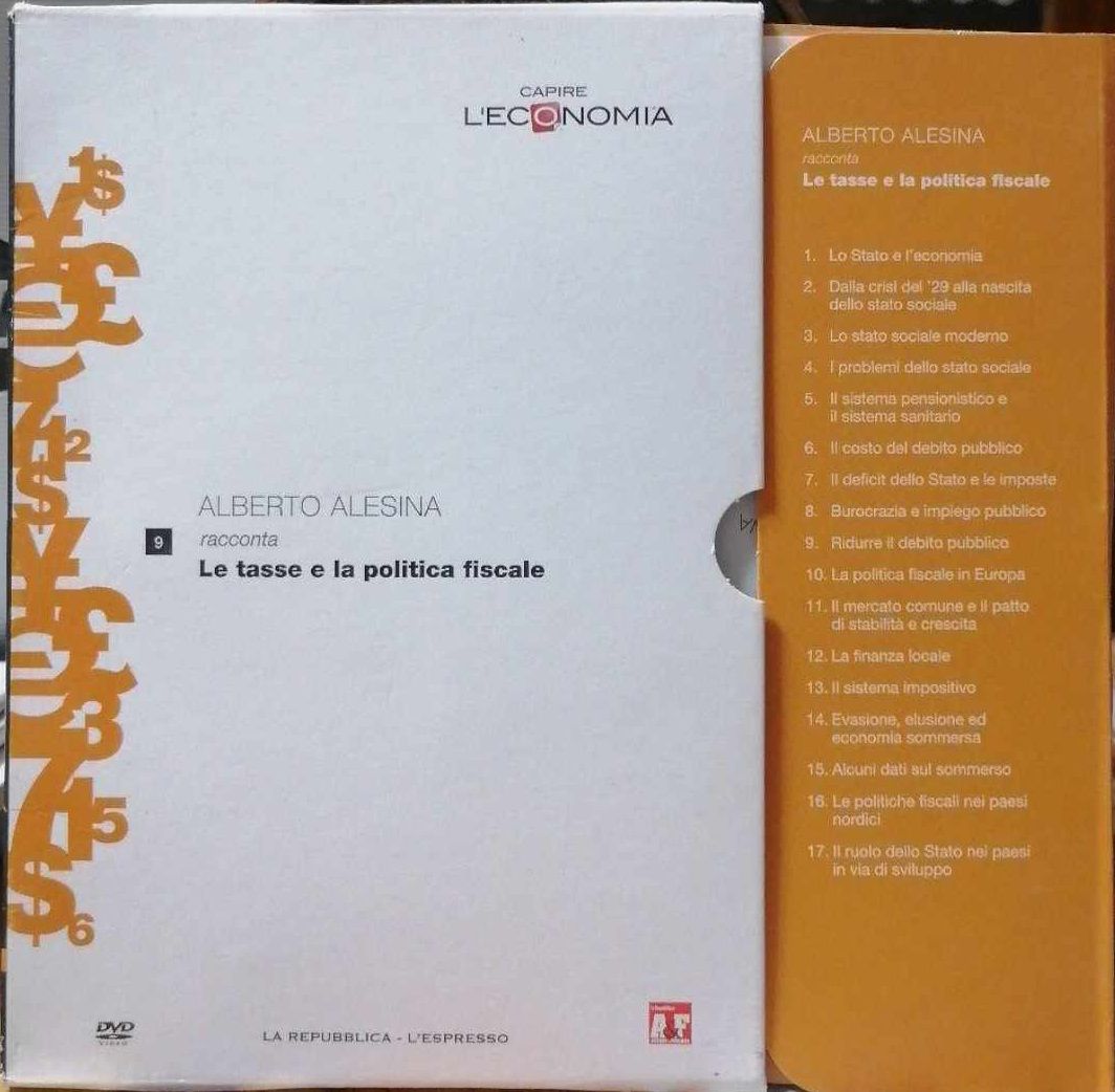 TeknoFilm - DVD – CAPIRE L'ECONOMIA Vol. 09 - ALBERTO ALESINA racconta le tasse e la politica fiscale (2013) - REPUBBLICA/L'ESPRESSO