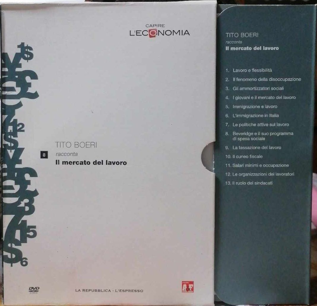 TeknoFilm - DVD – CAPIRE L'ECONOMIA Vol. 08 - TITO BOERI racconta il mercato del lavoro (2013) - REPUBBLICA/L'ESPRESSO