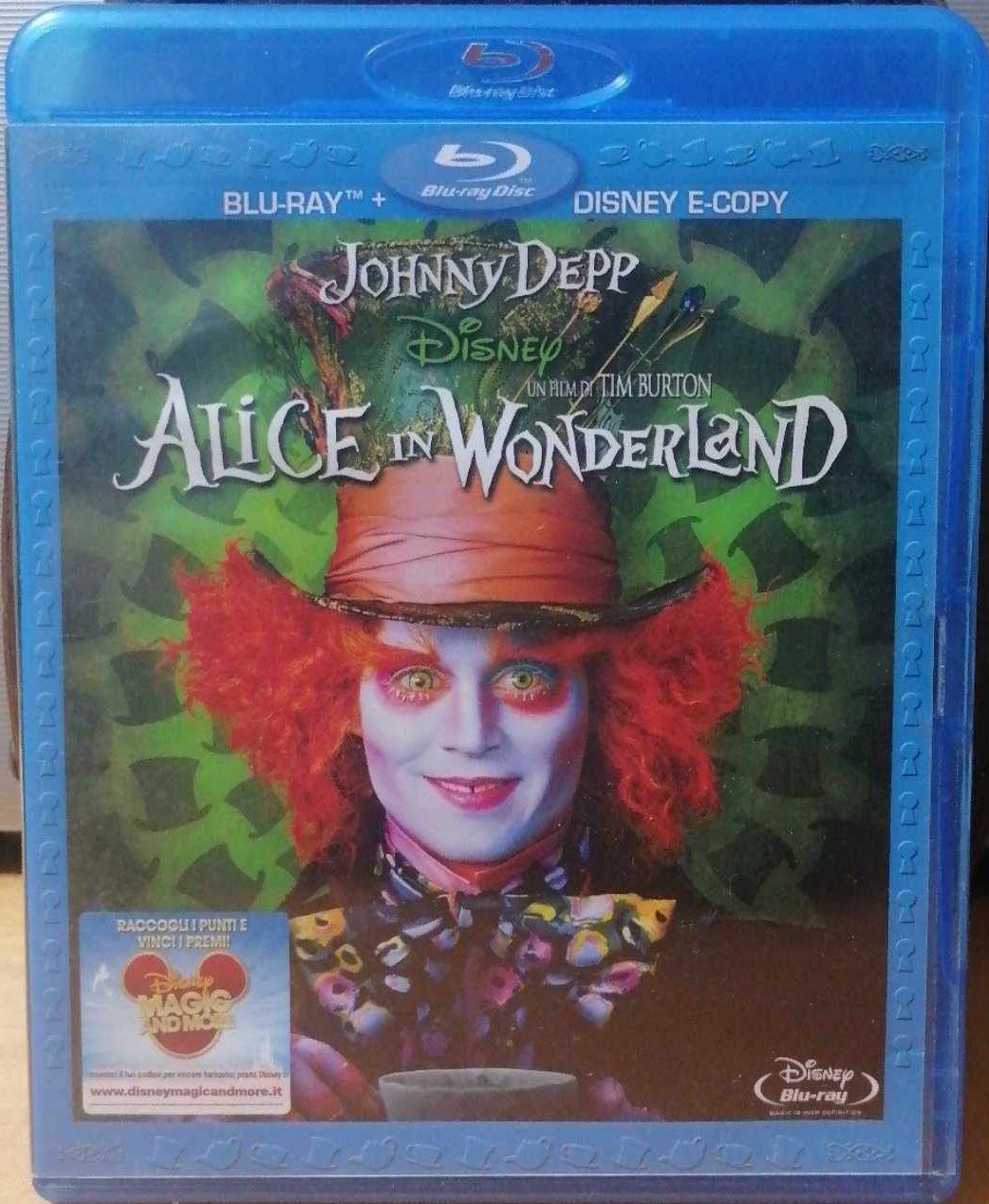 TeknoFilm - Bluray + E-Copy - ALICE IN WONDERLAND di Tim Burton (2010) - WALT DISNEY