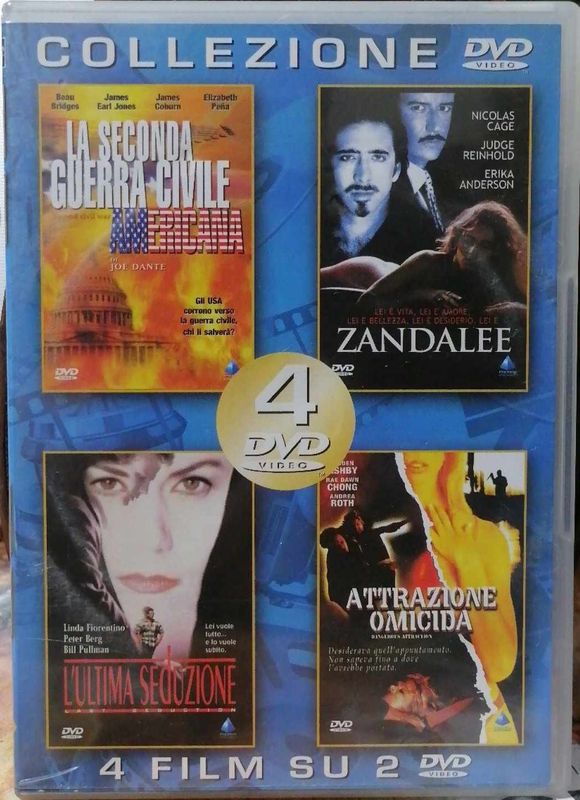 TeknoFilm - 2 DVD (4 Film) La seconda guerra civile americana + Zandalee + L'ultima seduzione + Attrazione omicida - PRISM