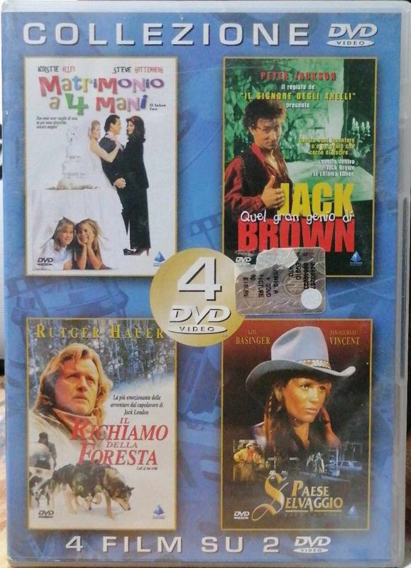 TeknoFilm - 2 DVD (4 Film) Matrimonio a 4 mani + Quel gran genio di Jack Brown + Il richiamo della foresta + Paese selvaggio - PRISM