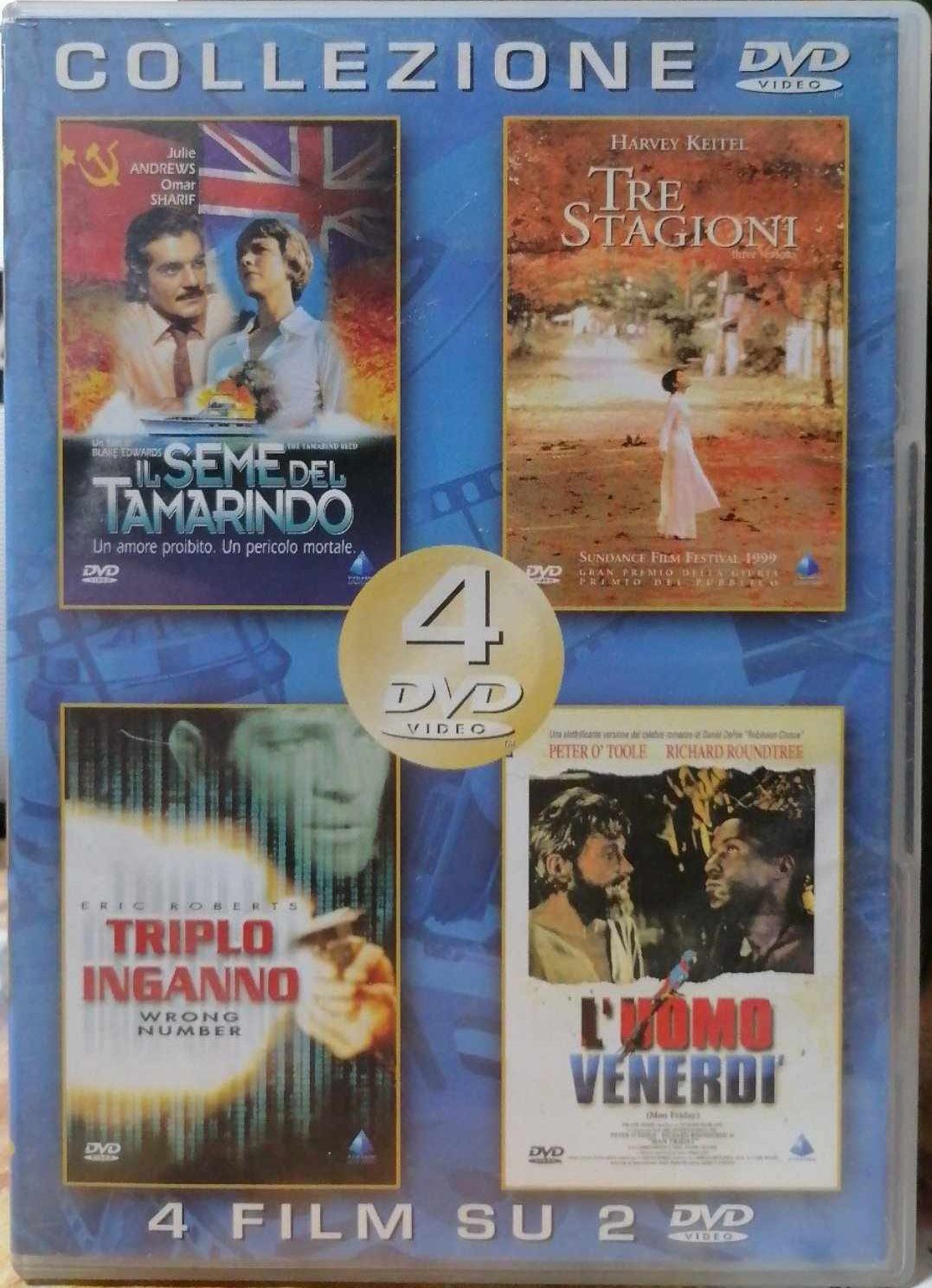 TeknoFilm - 2 DVD (4 Film) Il seme del tamarindo + Tre stagioni + Triplo inganno + L'uomo del venerdì - PRISM