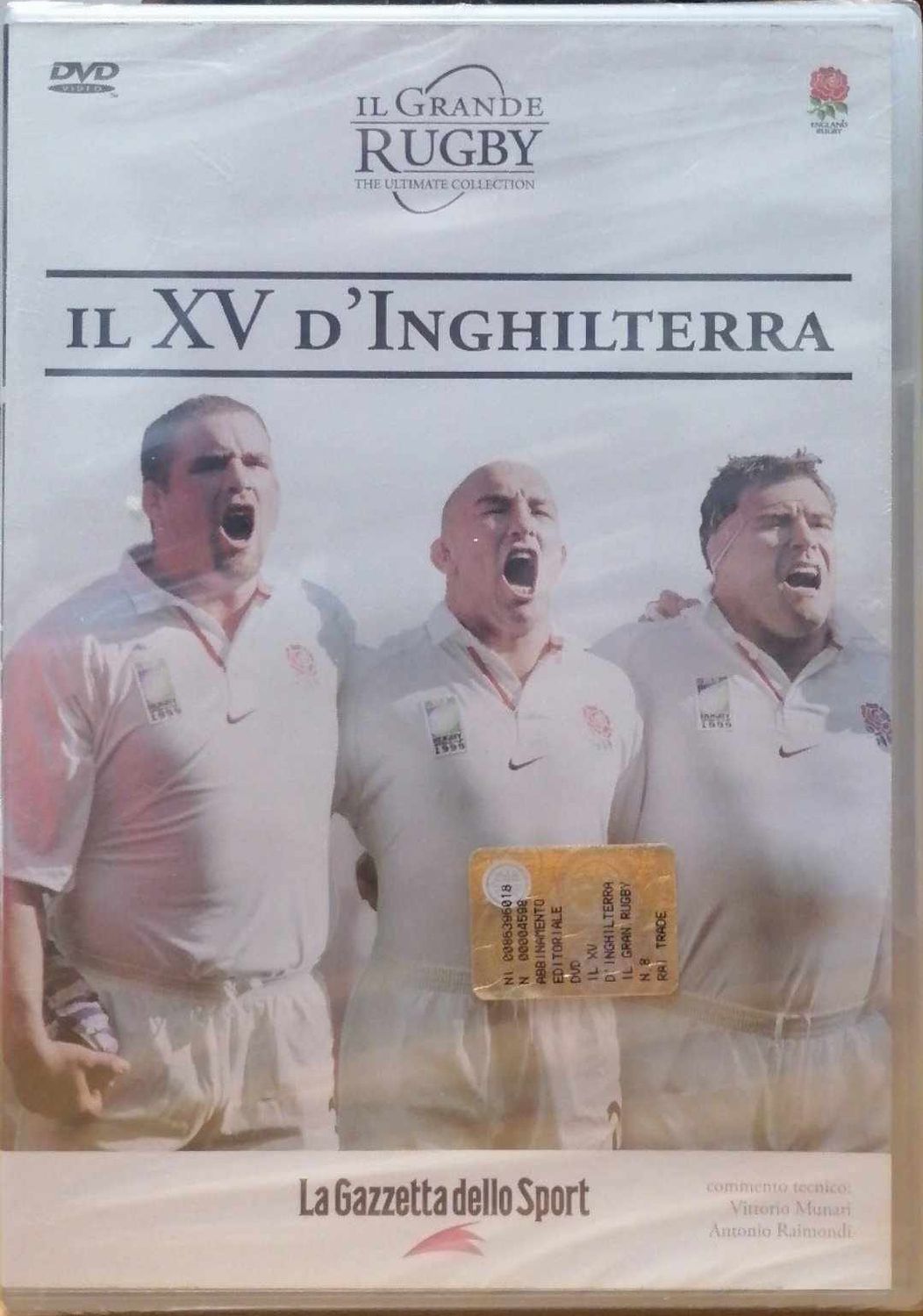 TeknoFilm - DVD – IL GRANDE RUGBY Vol. 08 - IL XV D'INGHILTERRA - GAZZETTA DELLO SPORT