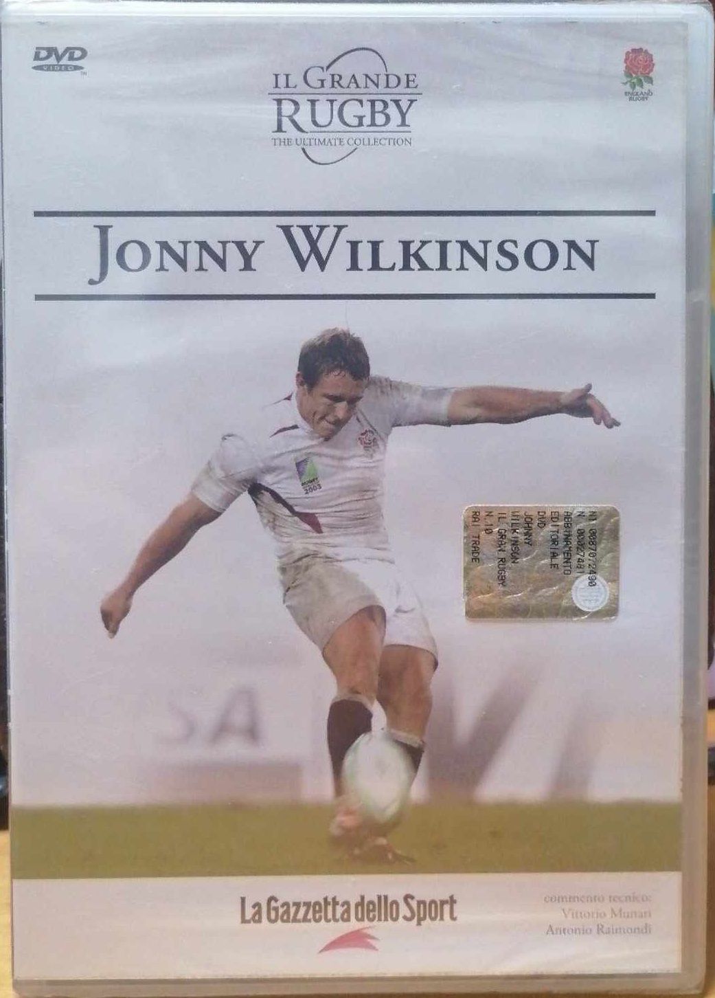 TeknoFilm - DVD – IL GRANDE RUGBY Vol. 10 - JONNY WILKINSON - GAZZETTA DELLO SPORT