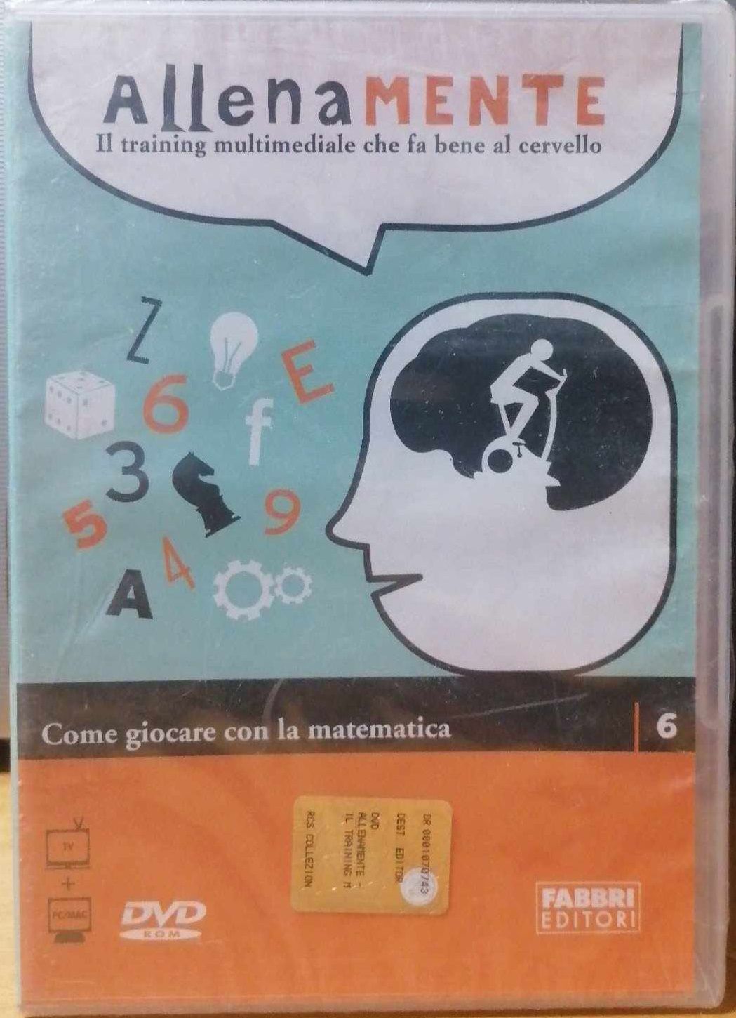 TeknoFilm - DVDRom – ALLENAMENTE - IL TRAINING MULTIMEDIALE CHE FA BENE AL CERVELLO - Come giocare con la matematica Vol. 6 di Mario Chemella (2008) - FABBRI EDITORI