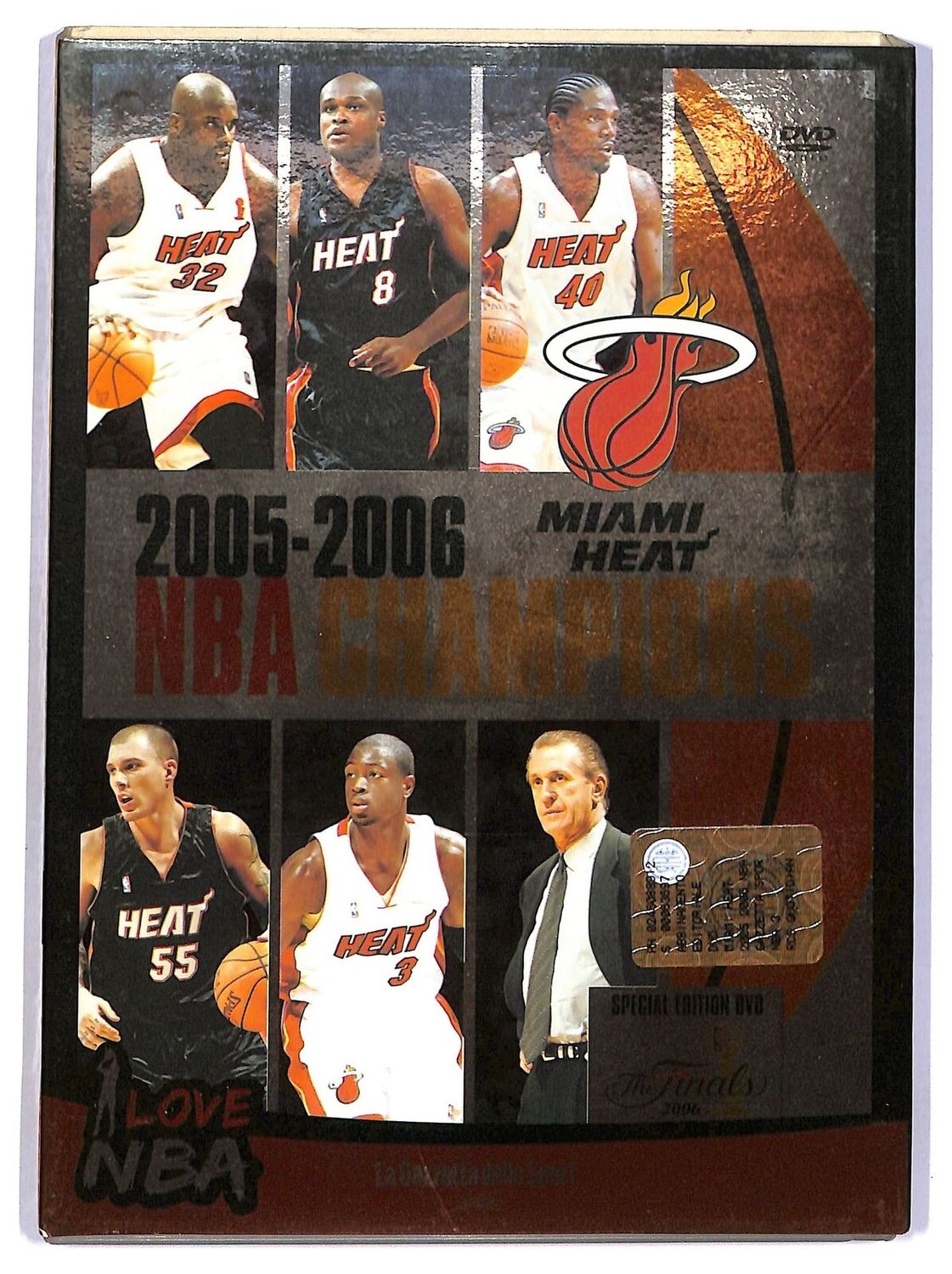 TeknoFilm - DVD – I LOVE NBA - 2005/2006 NBA CHAMPIONS - MIAMI HEAT (2005) - GAZZETTA DELLO SPORT