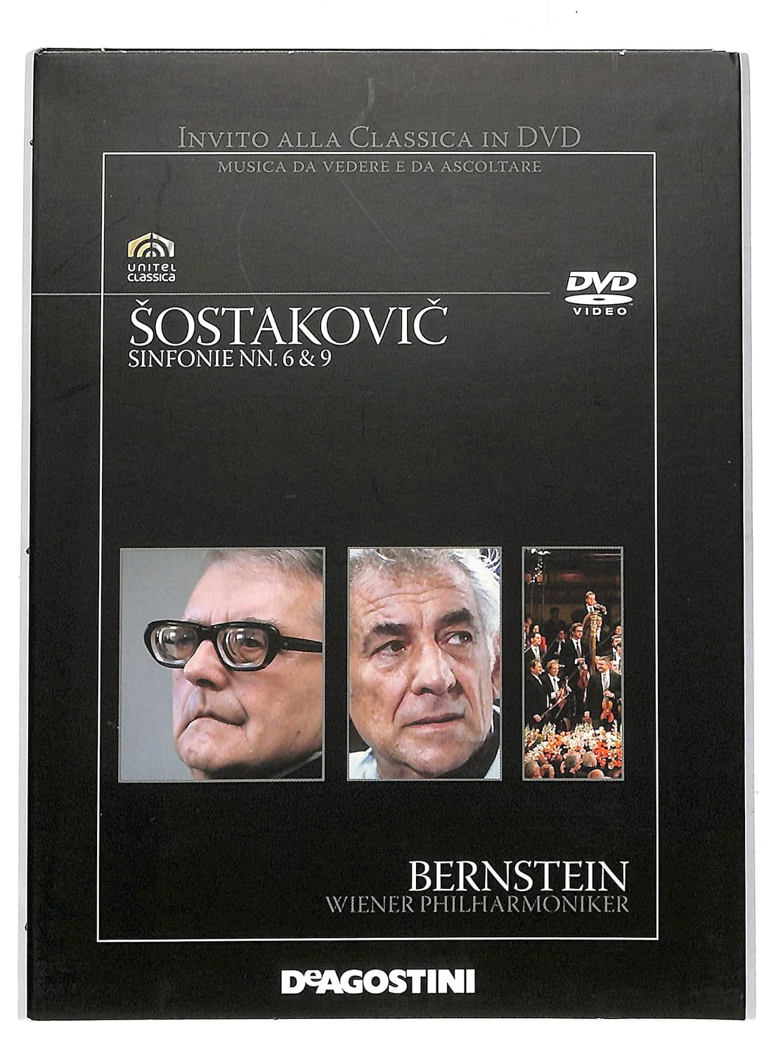 TeknoFilm - DVD - Invito alla classica Vol. 11 - SOSTAKOVIC (Sinfonia 6 - 9) +  BERNSTEIN di Humprey Burton (1985) - DE AGOSTINI