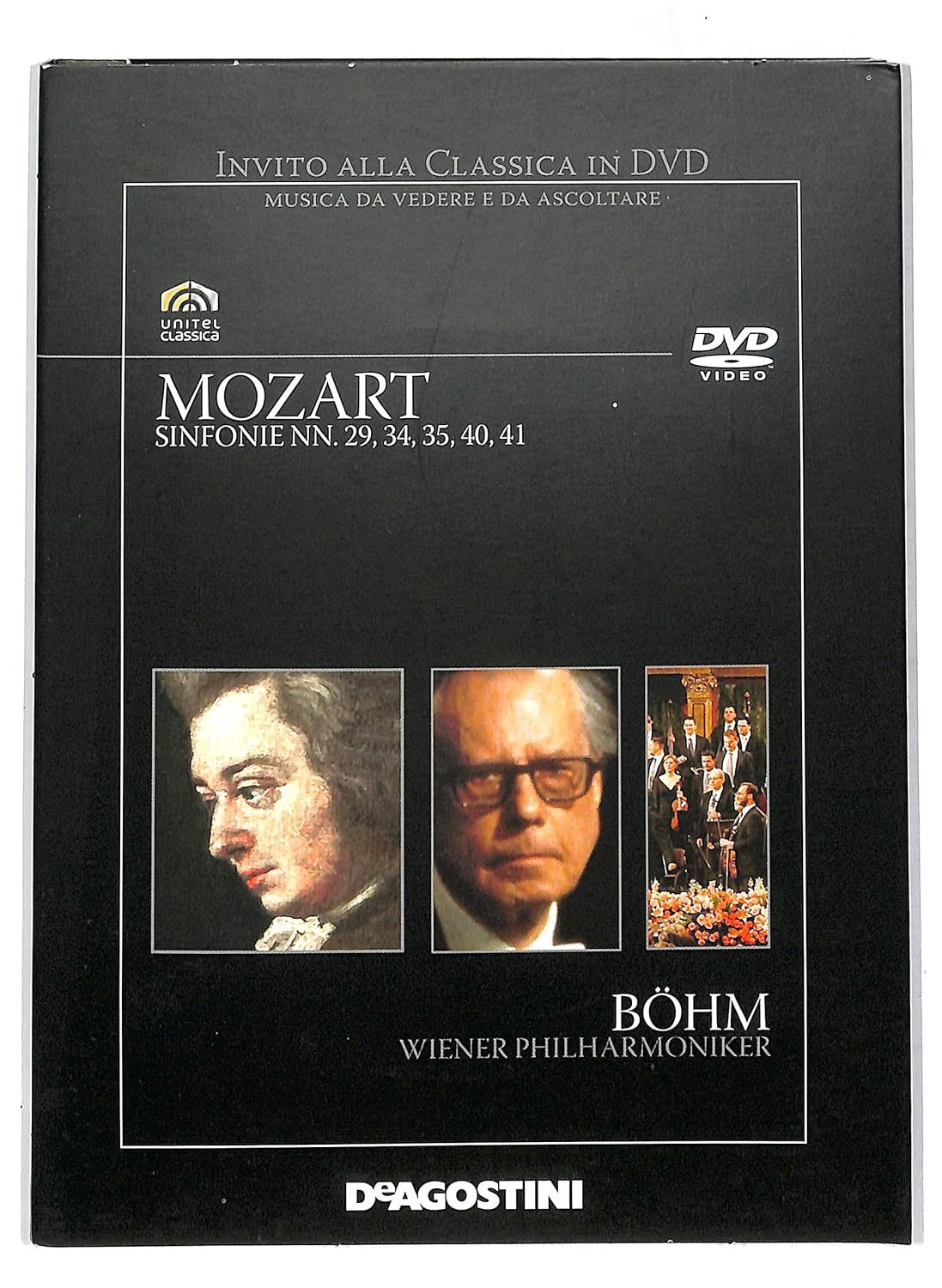 TeknoFilm - DVD - Invito alla classica Vol. 05 - MOZART (Sinfonie 29, 34, 35, 40, 41) + BOHM (Wiener philharmoniker) di Hugo Käch (1973) - DE AGOSTINI