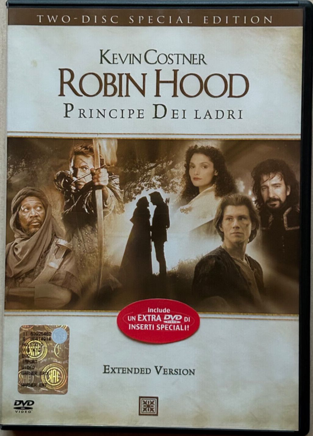 TeknoFilm - 2 DVD (Extended Version) – ROBIN HOOD - PRINCIPE DEI LADRI di Kevin Reynolds (1991) - WARNER BROS