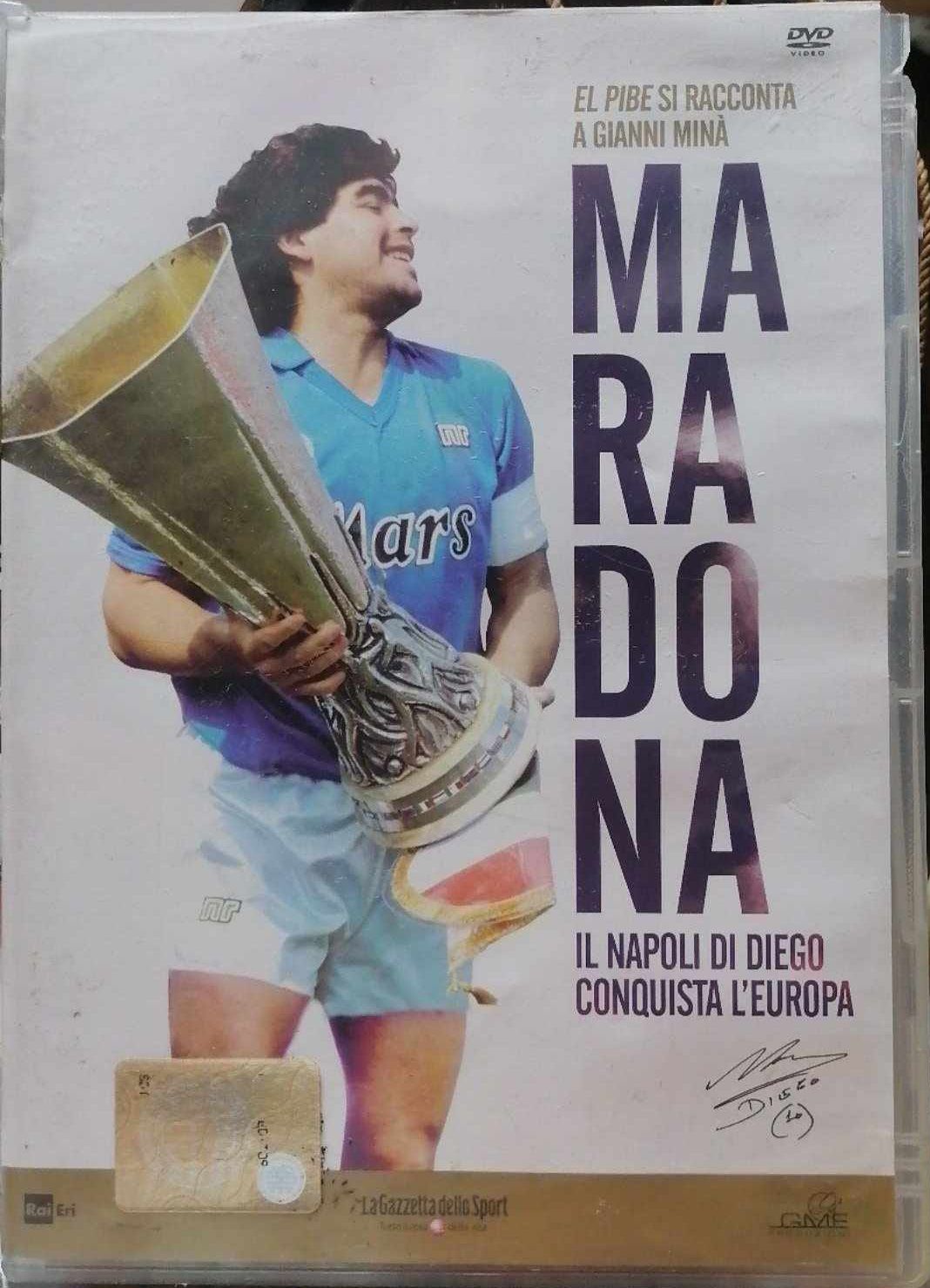 TeknoFilm - DVD – MARADONA - NON SARO' MAI UN UOMO COMUNE Vol. 04 - IL NAPOLI DI DIEGO CONQUISTA L'EUROPA di Gianni Minà - GAZZETTA DELLO SPORT