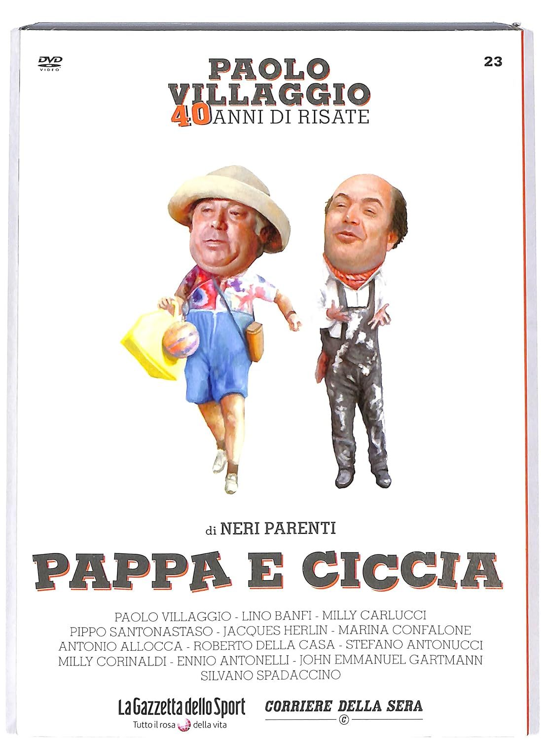 TeknoFilm - DVD - PAOLO VILLAGGIO: 40 ANNI DI RISATE Vol. 23 - PAPPA E CICCIA di Neri Parenti (1982) - GAZZETTA DELLO SPORT