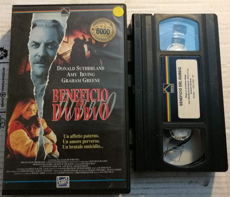 TeknoFilm - VHS – BENEFICIO DEL DUBBIO di Jonathan Heap (1993) - 20TH CENTURY FOX (INEDITO IN DVD)