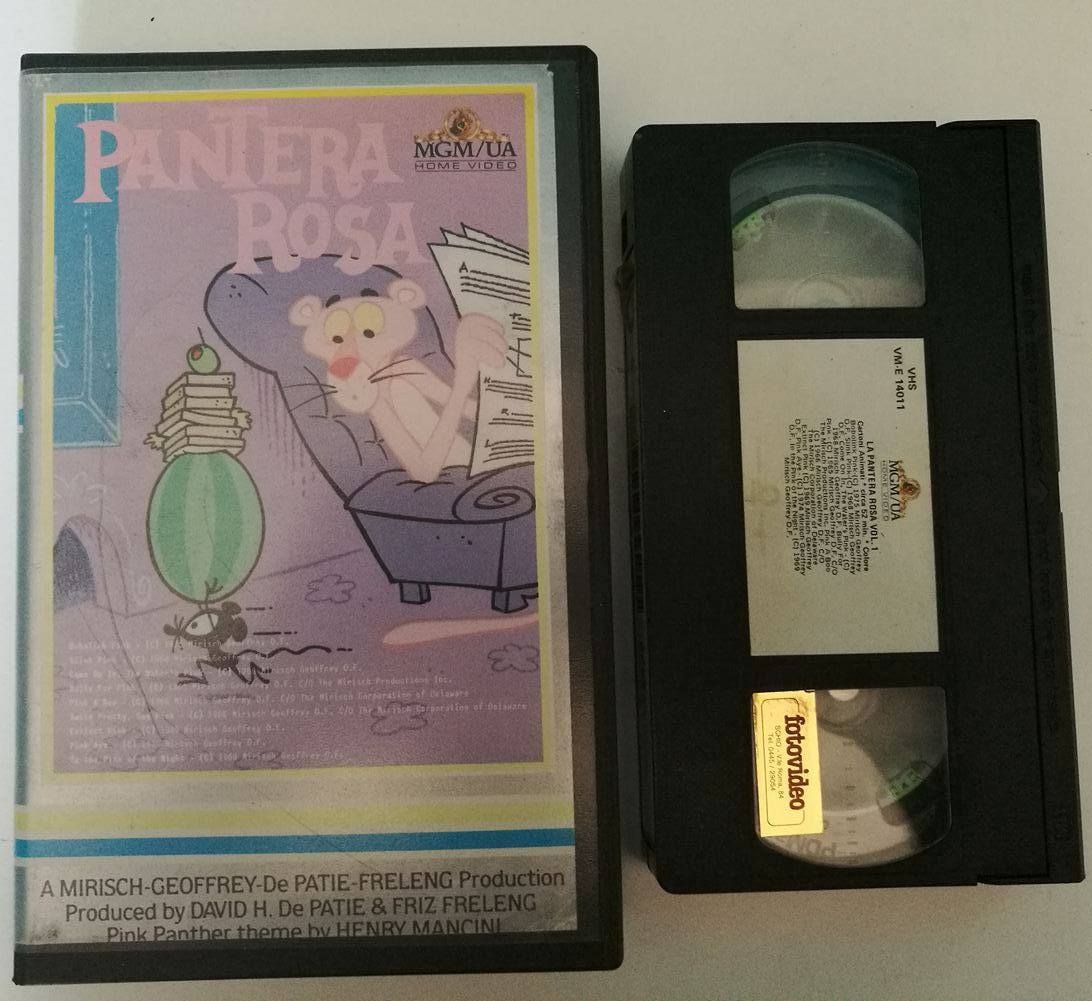 TeknoFilm - VHS – LA PANTERA ROSA Volume I (9 Episodi) di A.A.V.V. (1964) - MGM (INEDITO IN DVD)