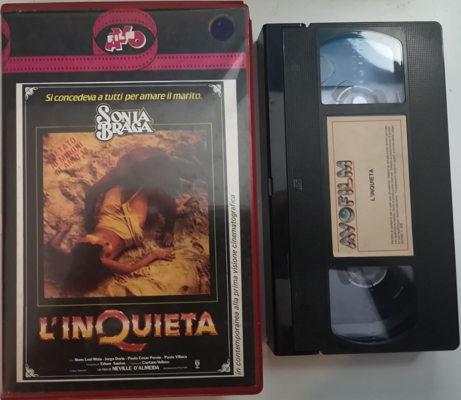 TeknoFilm - VHS – L'INQUIETA di Neville D'Almeida (1978) - AVOFILM (INEDITO IN DVD)