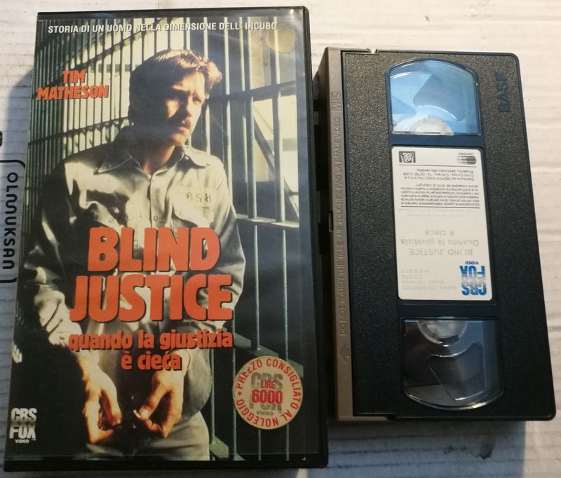 TeknoFilm - VHS – BLIND JUSTICE - QUANDO LA GIUSTIZIA E' CIECA di Rod Holcomb (1986) - CBS FOX (INEDITO IN DVD)