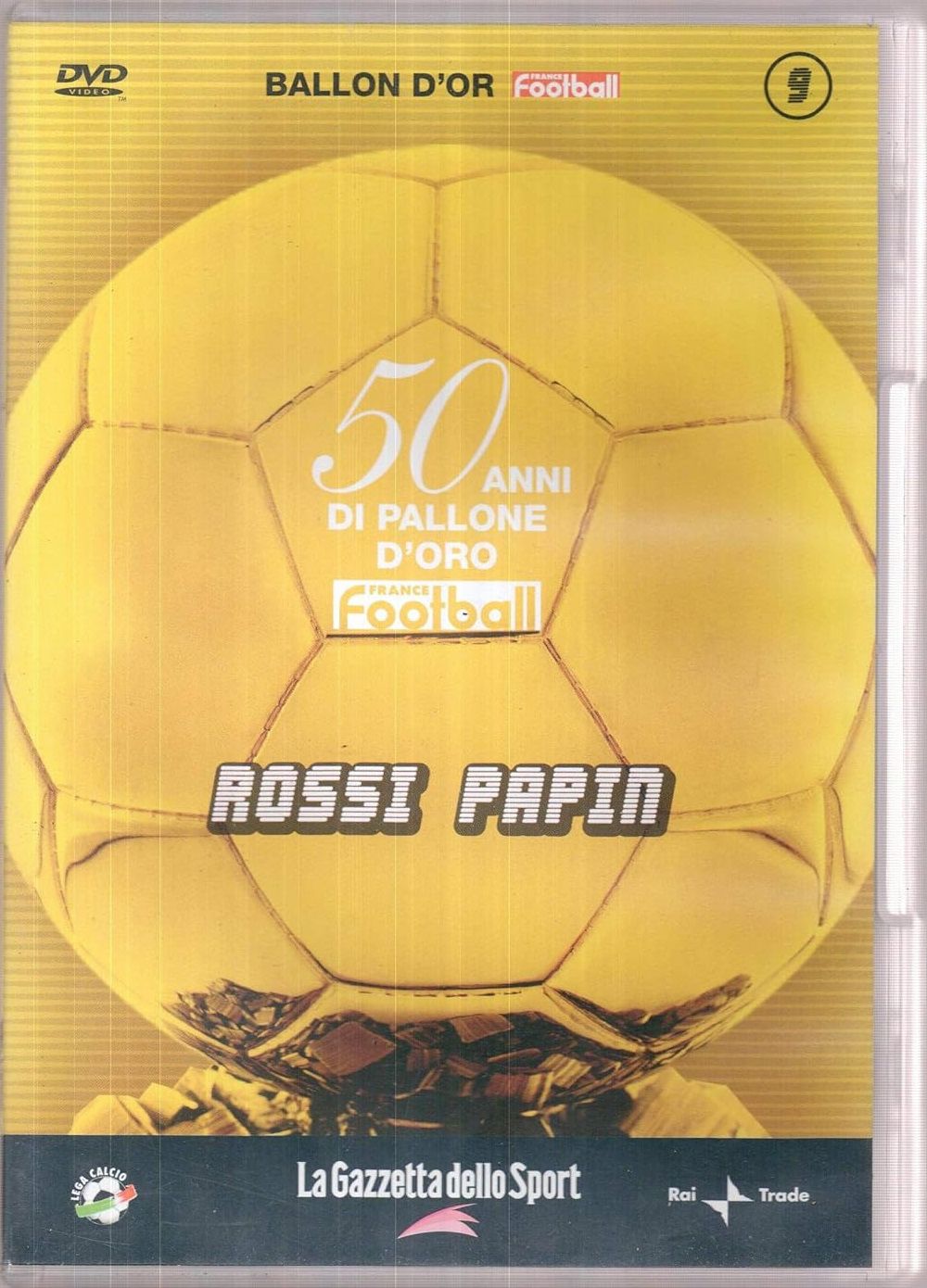 TeknoFilm - DVD - France football: 50 ANNI DI PALLONE D'ORO Vol. 09 - ROSSI - PAPIN (2005) - GAZZETTA DELLO SPORT