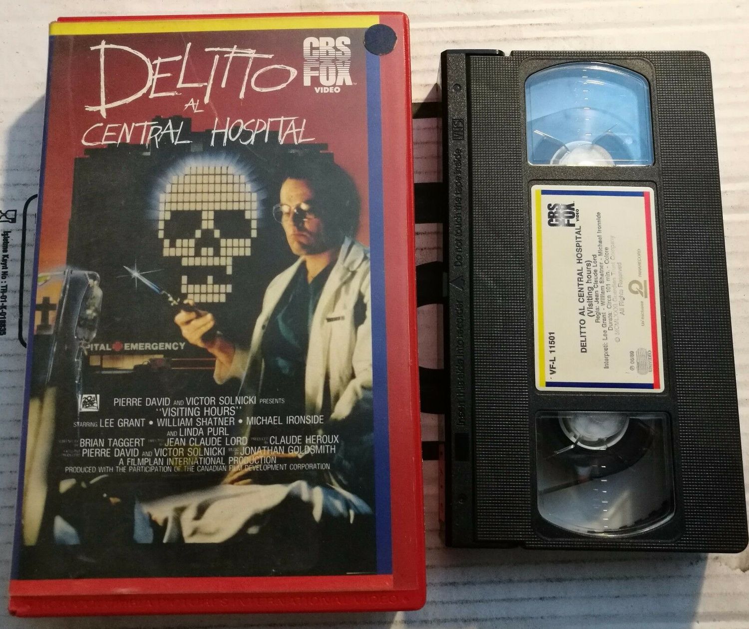 TeknoFilm - VHS – DELITTO AL CENTRAL HOSPITAL di Jean Claude Lord (1982) - CBS FOX (INEDITO IN DVD)