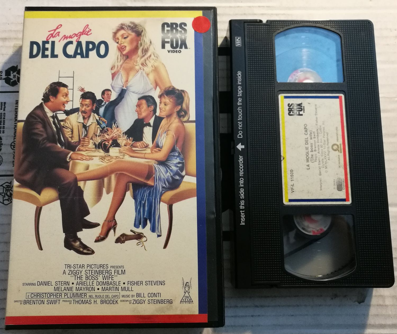 TeknoFilm - VHS – LA MOGLIE DEL CAPO di Ziggy Steinberg (1986) - CBS FOX (INEDITO IN DVD)