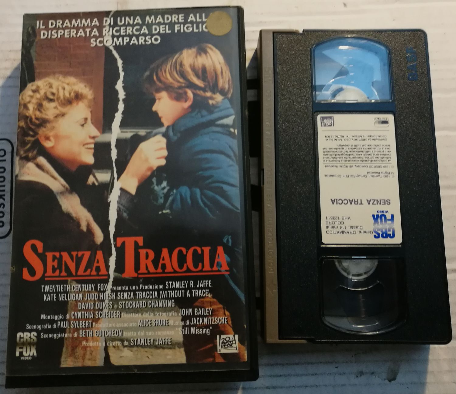 TeknoFilm - VHS – SENZA TRACCIA di Stanley R. Jaffe (1982) - CBS FOX (INEDITO IN DVD)