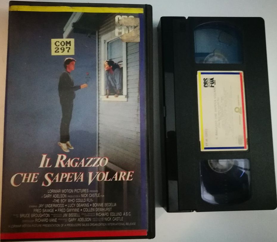 TeknoFilm - VHS (PAL) – IL RAGAZZO CHE SAPEVA VOLARE di Nick Castle (1986) - CBS FOX (INEDITO IN DVD)