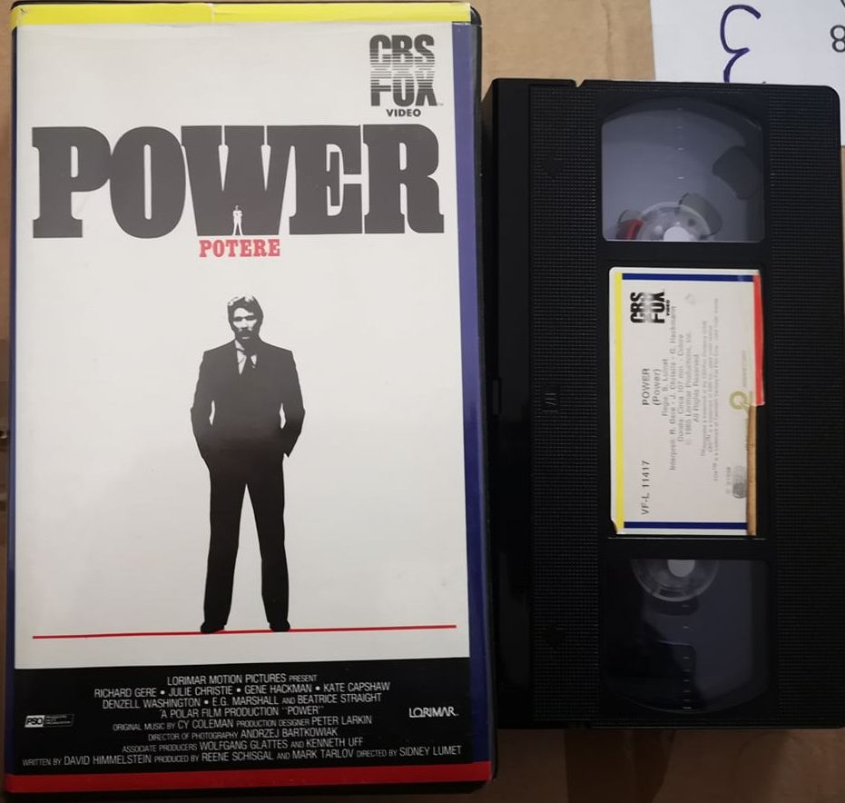 TeknoFilm - VHS – POWER - POTERE di Sidney lumet (1986) - CBS FOX  (INEDITO IN DVD)