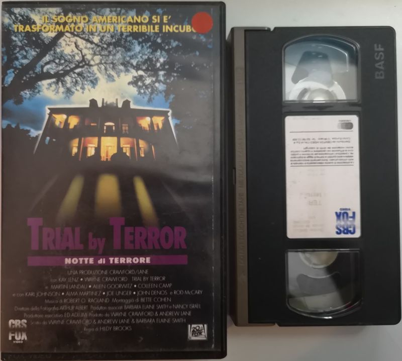 TeknoFilm - VHS – NOTTE DI TERRORE - TRIAL BY TERROR di Hildy Brooks (1983) - CBS FOX  (INEDITO IN DVD)
