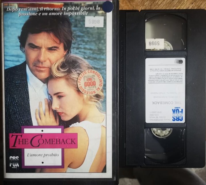 TeknoFilm - VHS – THE COMEBACK - L'AMORE PROIBITO di Jerrold Freedman (1989) - CBS FOX  (INEDITO IN DVD)