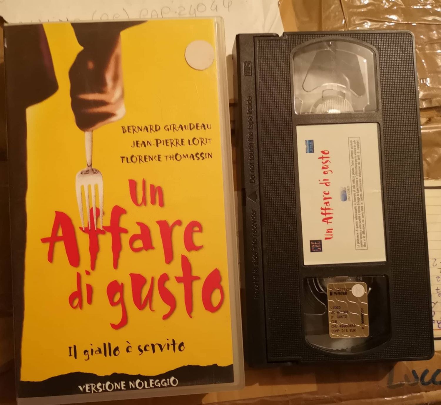 TeknoFilm - VHS – UN AFFARE DI GUSTO di Bernard Rapp (2000) - CDE (INEDITO IN DVD)
